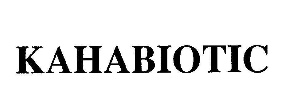 Mẫu nhãn hiệu KAHABIOTIC