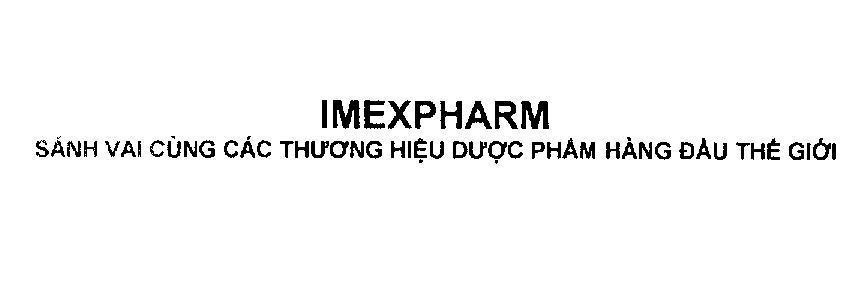 Mẫu nhãn hiệu IMEXPHARM Sánh Vai Cùng Các Thương Hiệu Dược Phẩm Hàng Đầu Thế Giới