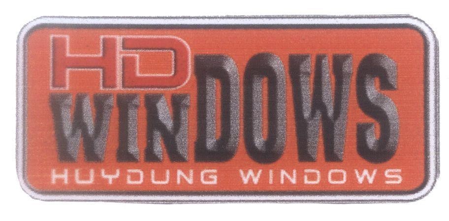 Mẫu nhãn hiệu HD WINDOWS HUYDUNG WINDOWS
