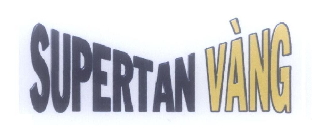 Mẫu nhãn hiệu SUPERTAN Vàng