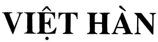 Mẫu nhãn hiệu Việt Hàn