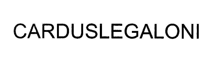 Mẫu nhãn hiệu CARDUSLEGALONI