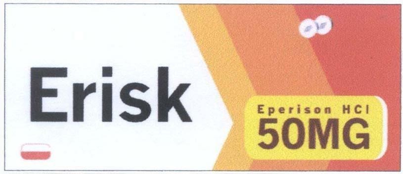 Mẫu nhãn hiệu Erisk Eperison HCI 50MG