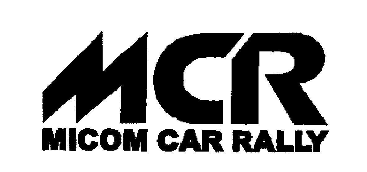 Mẫu nhãn hiệu MCR MICOM CAR RALLY