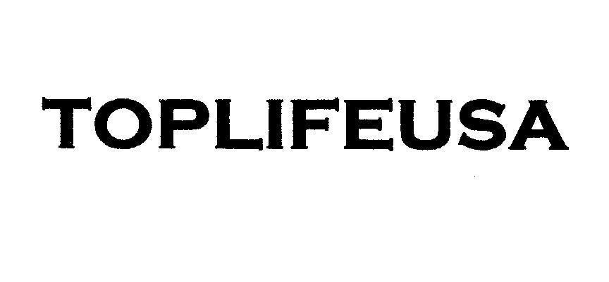 Mẫu nhãn hiệu TOPLIFEUSA