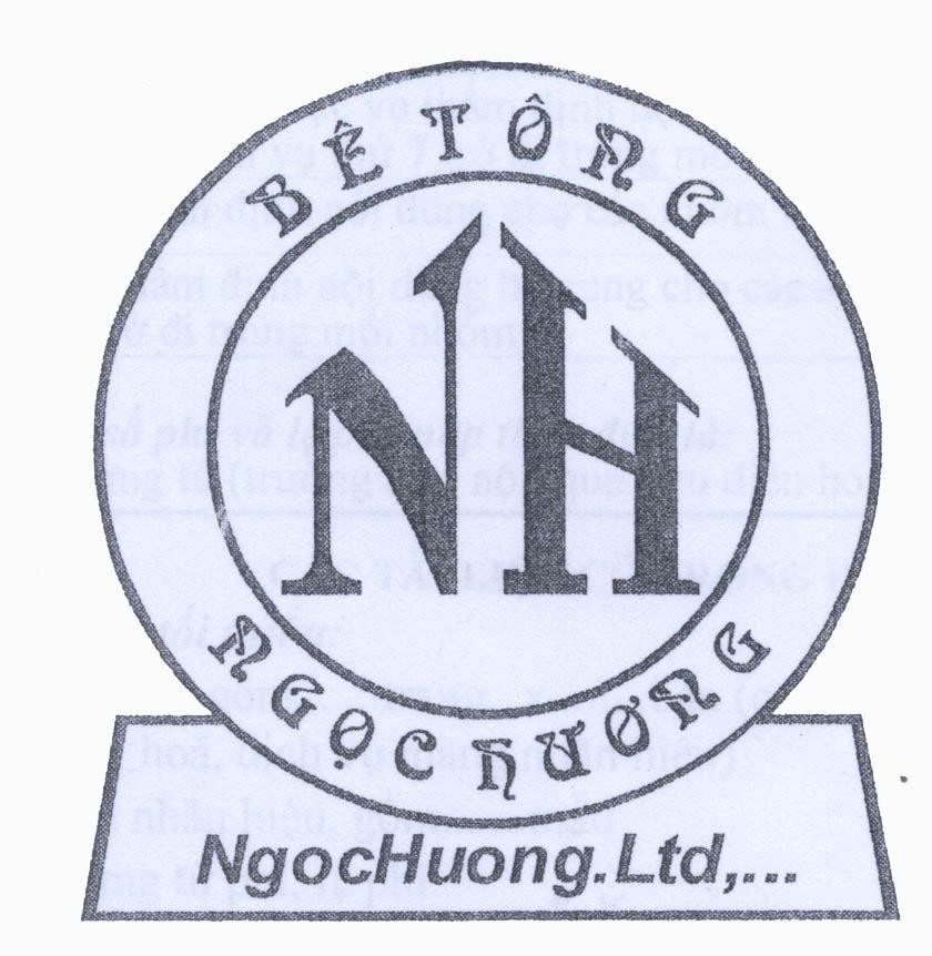 Mẫu nhãn hiệu Bê Tông NH Ngọc Hương NgocHuong.Ltd,...