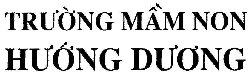 Mẫu nhãn hiệu Trường Mầm Non Hướng Dương