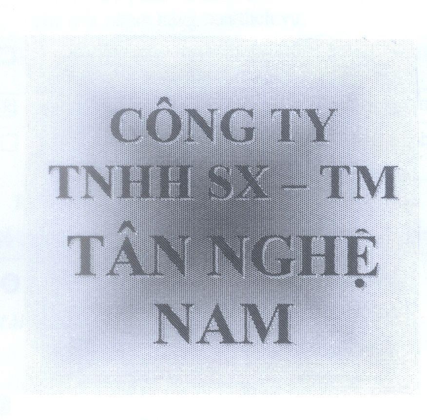 Mẫu nhãn hiệu Công Ty TNHH SX - TM Tân Nghệ Nam