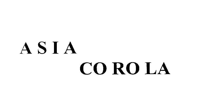 Mẫu nhãn hiệu ASIA CO RO LA