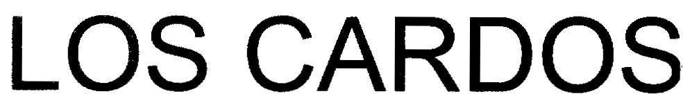 Mẫu nhãn hiệu LOS CARDOS