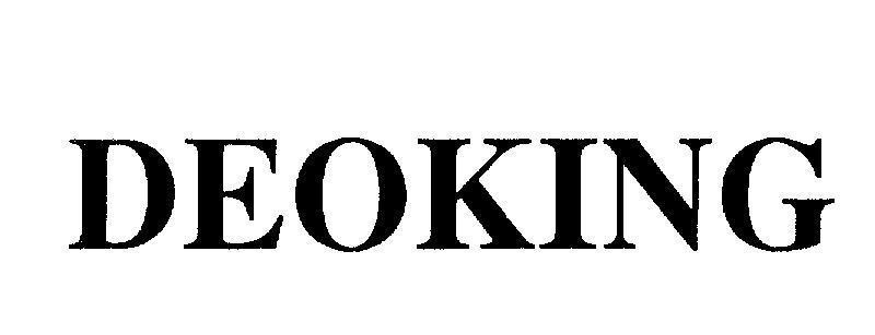 Mẫu nhãn hiệu DEOKING