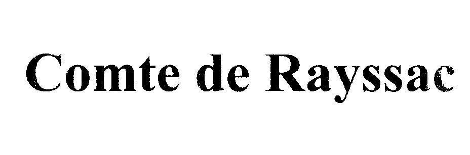 Mẫu nhãn hiệu Comte de Rayssac