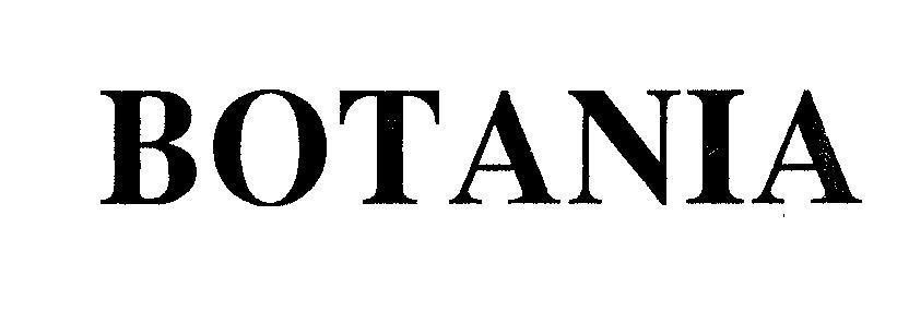 Mẫu nhãn hiệu BOTANIA