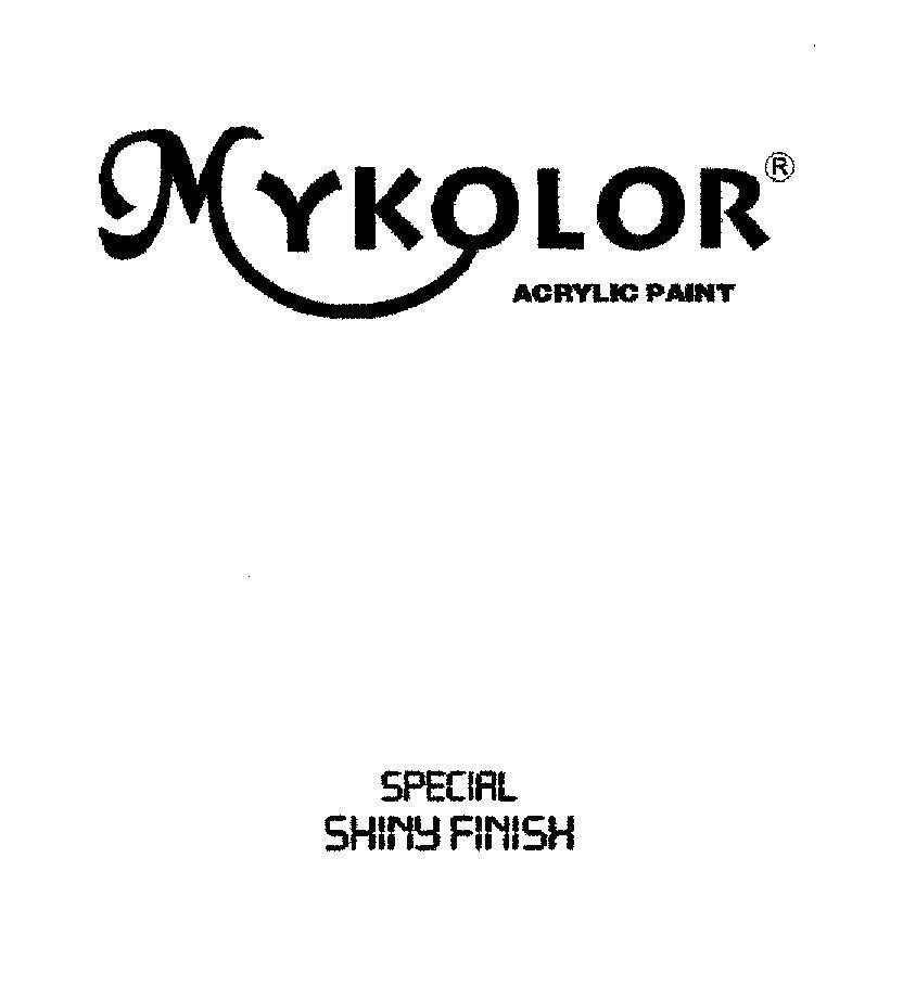 Mẫu nhãn hiệu MYKOLOR ACRYLIC PAINT SPECIAL SHINY FINISH