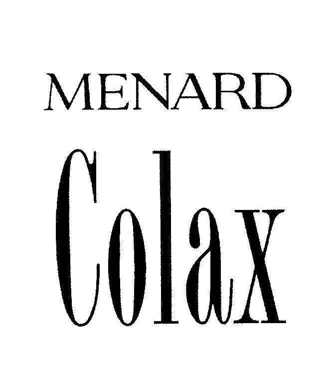 Mẫu nhãn hiệu MENARD Colax