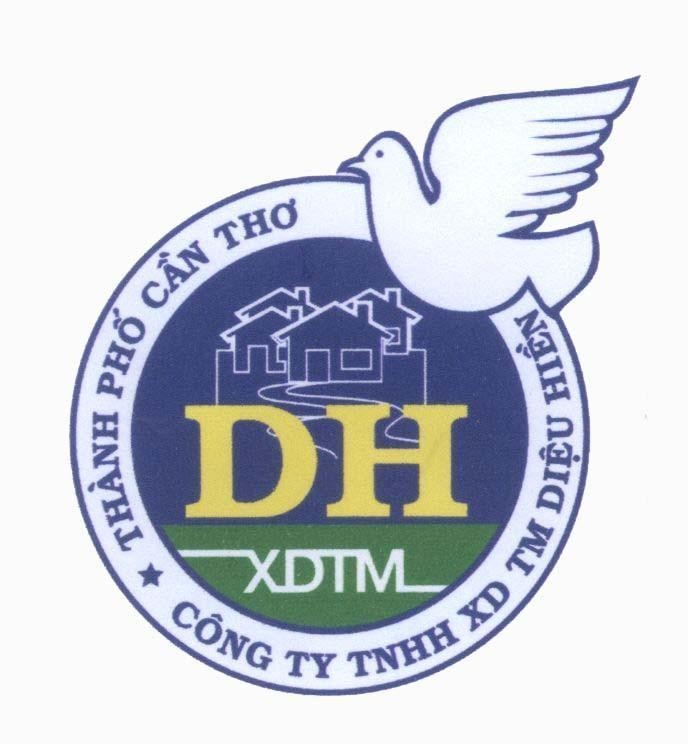 Mẫu nhãn hiệu DH XDTM Công Ty TNHH XD TM Diệu Hiền Thành Phố Cần Thơ