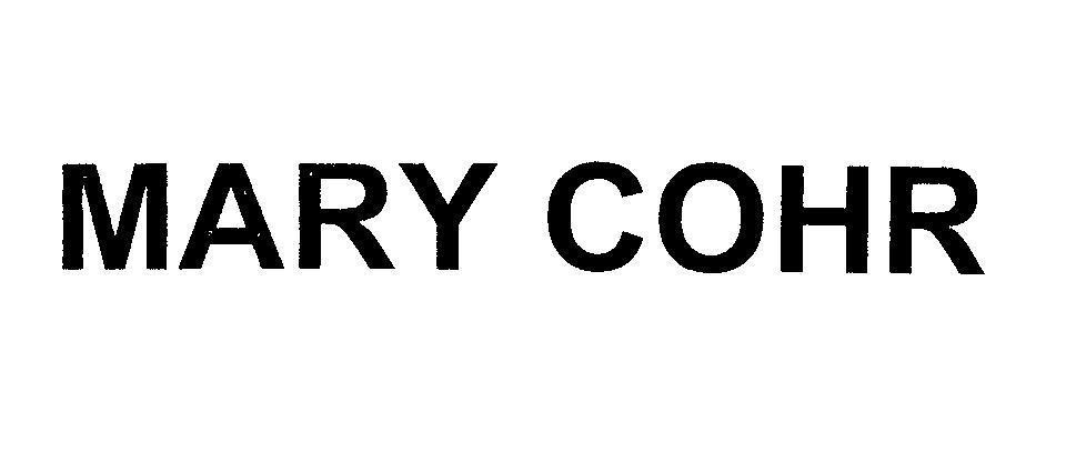 Mẫu nhãn hiệu MARY COHR