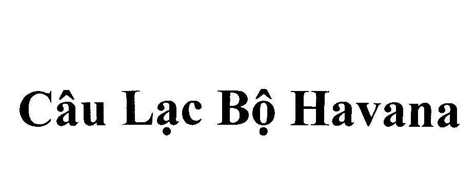 Mẫu nhãn hiệu Câu Lạc Bộ Havana