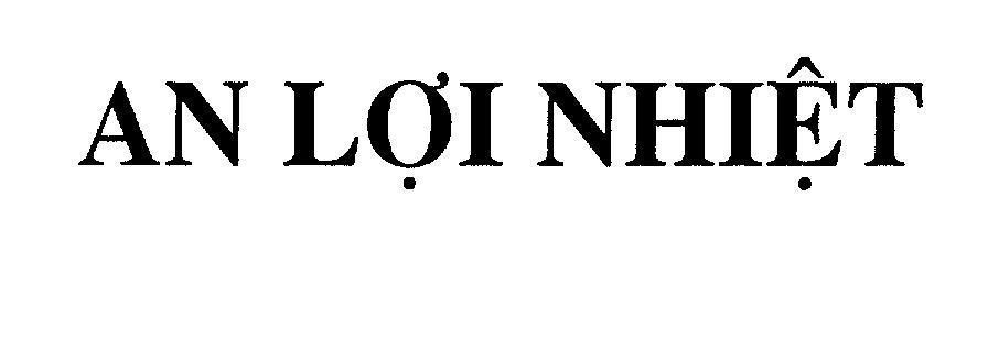 Mẫu nhãn hiệu An Lợi Nhiệt