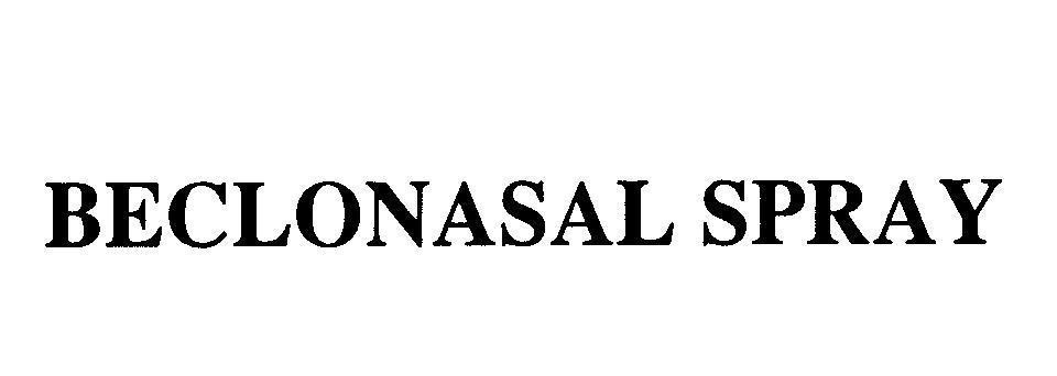 Mẫu nhãn hiệu BECLONASAL SPRAY