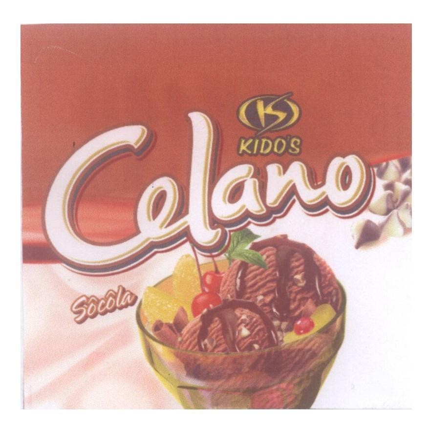 Mẫu nhãn hiệu Celano KIDO'S IS Sôcôla
