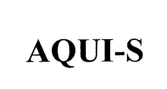 Mẫu nhãn hiệu AQUI-S