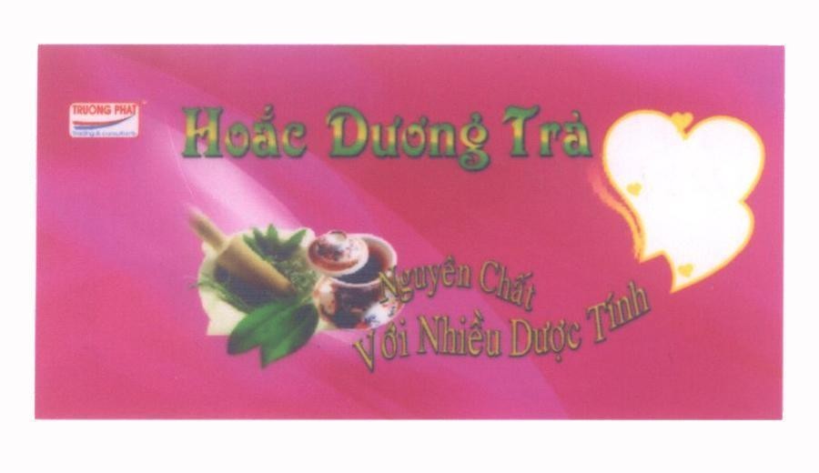 Mẫu nhãn hiệu Truong Phat Hoắc Dương Trà Nguyên Chất Với Nhiều Dược Tính
