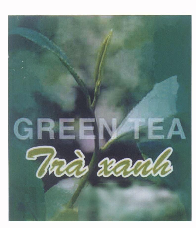Mẫu nhãn hiệu GREEN TEA Trà Xanh