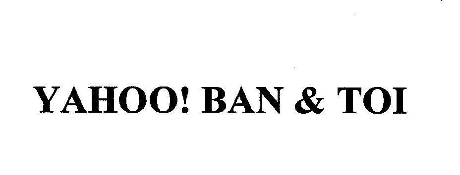 Mẫu nhãn hiệu YAHOO! BAN & TOI