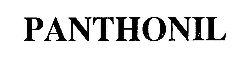 Mẫu nhãn hiệu PANTHONIL