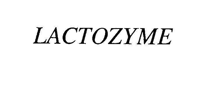 Mẫu nhãn hiệu LACTOZYME