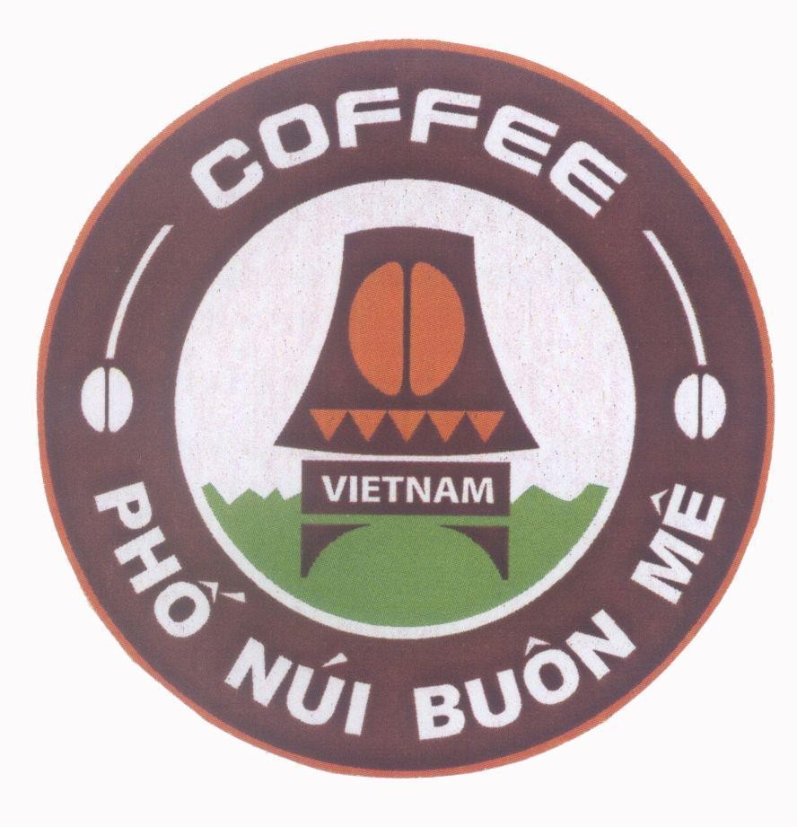 Mẫu nhãn hiệu COFFEE Phố Núi Buôn Mê VIETNAM