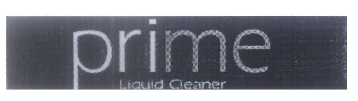 Mẫu nhãn hiệu prime Liquid Cleaner