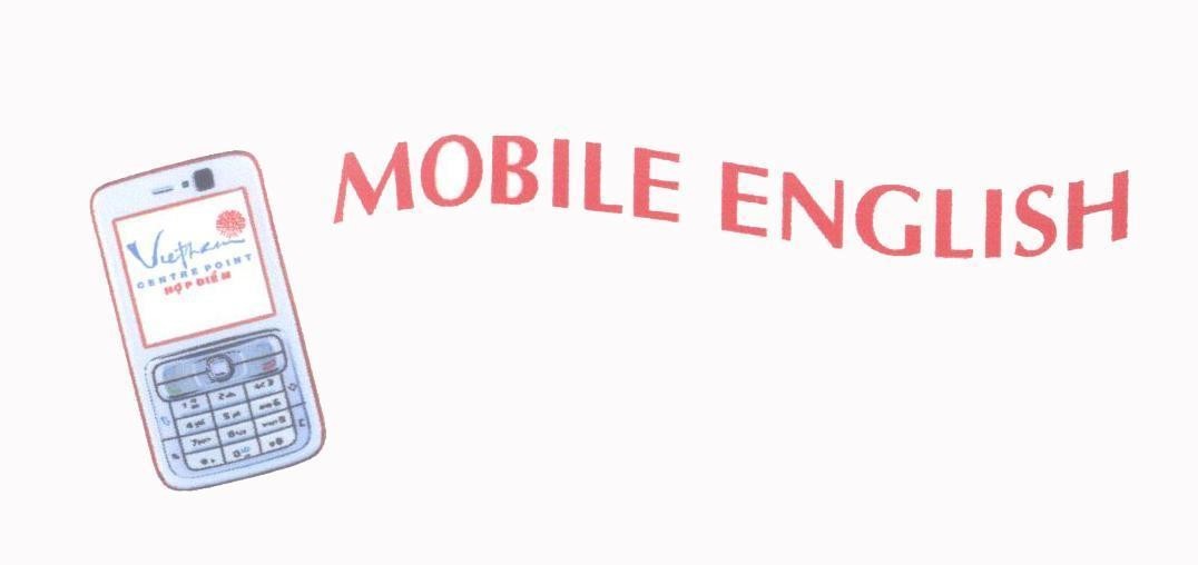 Mẫu nhãn hiệu MOBILE ENGLISH Vietnam CENTREPOINT Hợp Điểm