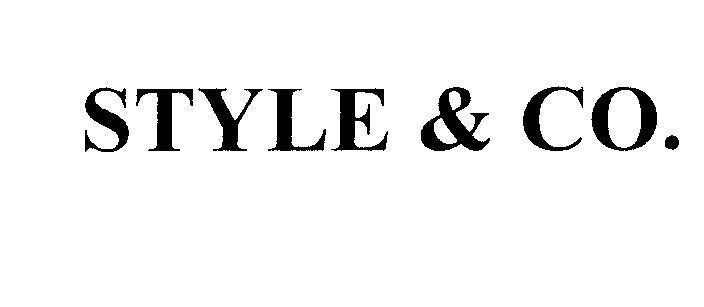 Mẫu nhãn hiệu STYLE & CO.
