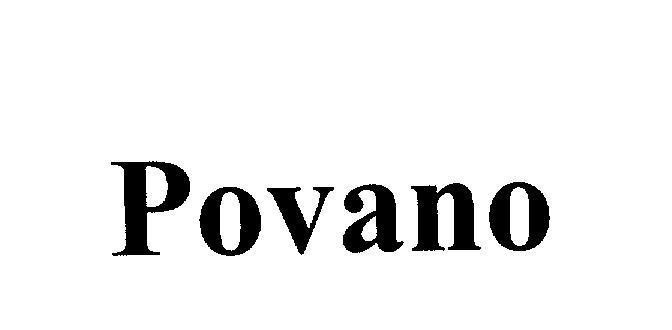 Mẫu nhãn hiệu Povano