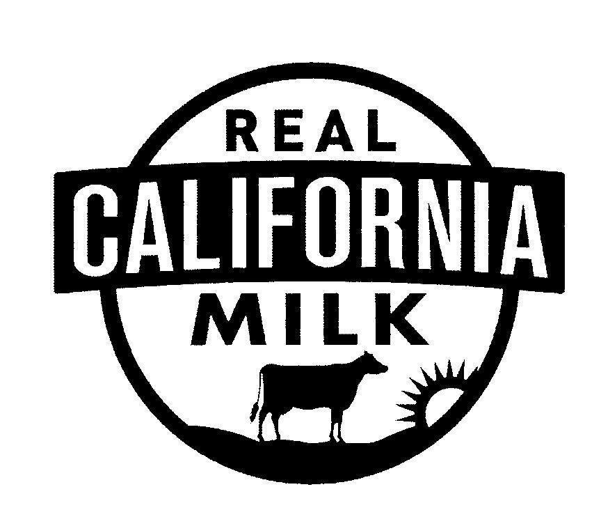 Mẫu nhãn hiệu REAL CALIFORNIA MILK