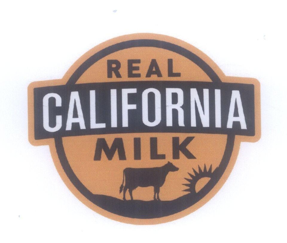 Mẫu nhãn hiệu REAL CALIFORNIA MILK