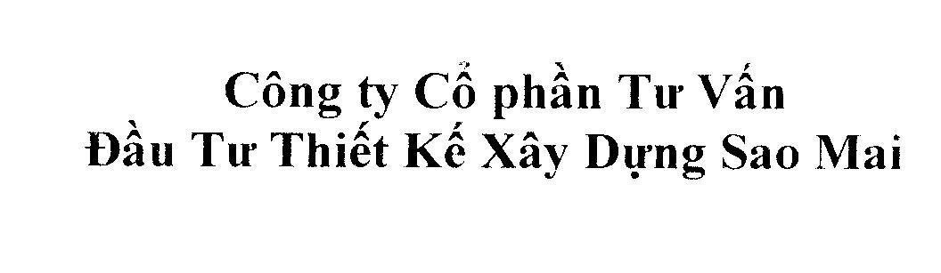 Mẫu nhãn hiệu Công Ty Cổ Phần Tư Vấn Đầu Tư Thiết Kế Xây Dựng Sao Mai