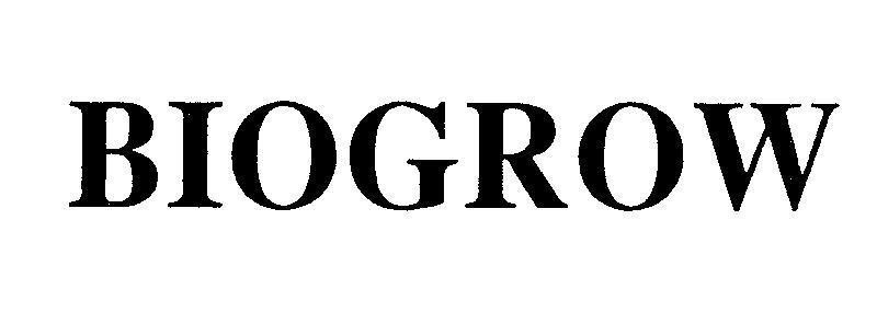 Mẫu nhãn hiệu BIOGROW
