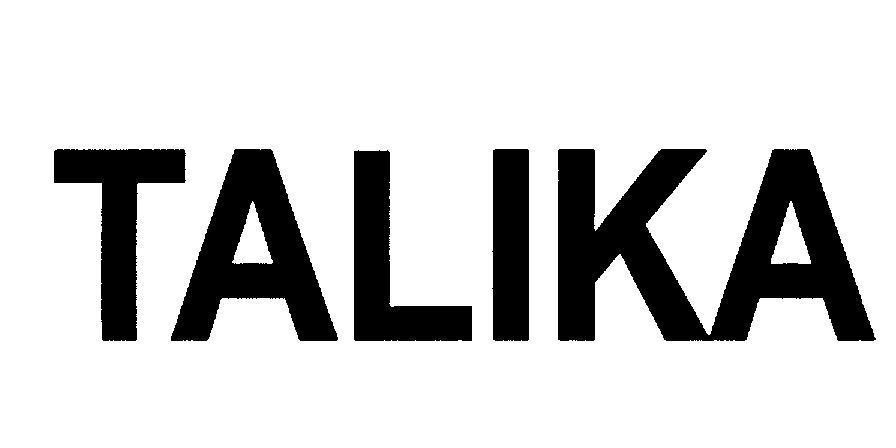Mẫu nhãn hiệu TALIKA