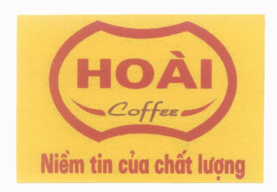 Mẫu nhãn hiệu Hoài Coffee Niềm tin của chất lượng