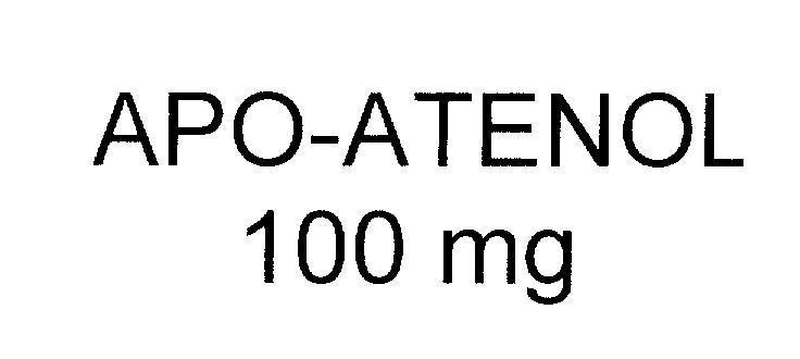 Mẫu nhãn hiệu APO-ATENOL 100 mg