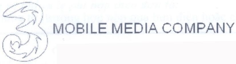 Mẫu nhãn hiệu 3 MOBILE MEDIA COMPANY