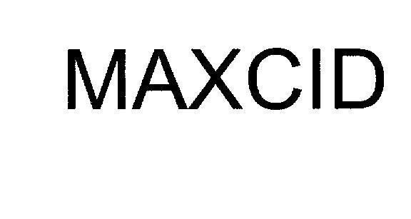 Mẫu nhãn hiệu MAXCID