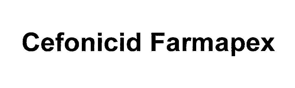 Mẫu nhãn hiệu Cefonicid Farmapex