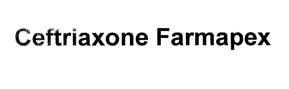 Mẫu nhãn hiệu Ceftriaxone Farmapex