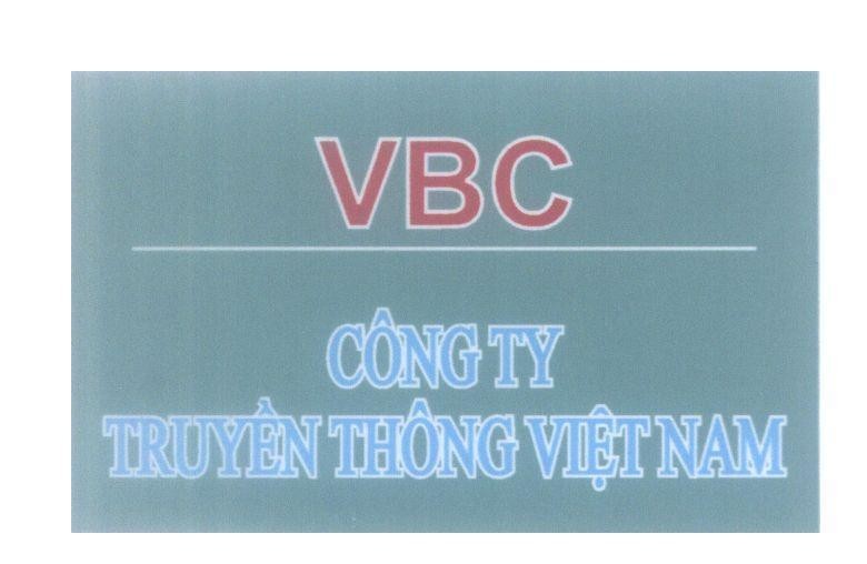 Mẫu nhãn hiệu VBC Công Ty Truyền Thông Việt Nam