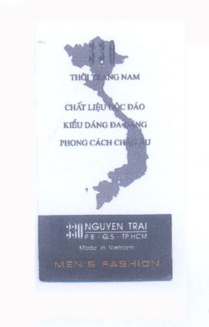 Mẫu nhãn hiệu 330 Thời Trang Nam MEN'S FASHION Chất Liệu Độc Đáo Kiểu Dáng Đa Dạng Phong Cách Châu Âu 330 Nguyễn Trãi - P8-Q5-TP.HCM