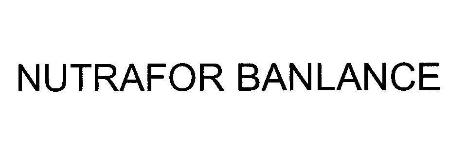 Mẫu nhãn hiệu NUTRAFOR BANLANCE